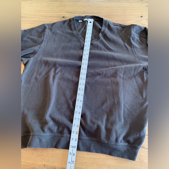 Cutter and Buck V Neck Sweatshirt‎ Brown Pima Cotton Women’s Large Preloved - Picture 6 of 9